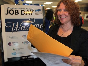 Former manager and supervisor Carol Bulley was hoping to land a position while attending Windsor-Essex annual Job Day at WFCU on Thursday. (NICK BRANCACCIO / The Windsor Star)