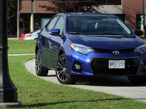 This new 2014 Toyota Corolla S, in blue crush metallic paint, has a more desirable and interesting look.  (NICK BRANCACCIO / The Windsor Star)