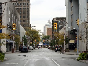 Downtown Windsor is seen in this recent file photo. (Tyler Brownbridge/The Windsor Star)