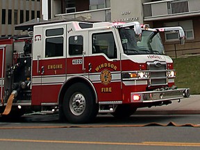 A Windsor Fire and Rescue truck in the downtown area in April 2013. (Windsor Star files)