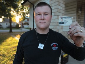 Former Canadian soldier Matt Salter suffers from post-traumatic stress disorder after his tour in Afghanistan in 2006.  (JASON KRYK/The Windsor Star)