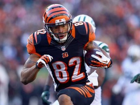Cincinnati's Marvin Jones, who scored four TDs against the Jets last week, will lead the Bengals into Miami Thursday night to face the Dolphins. (Andy Lyons/Getty Images)