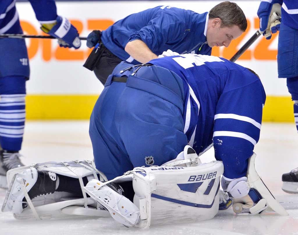 Toronto Maple Leafs' Joffrey Lupul misses practice with injury