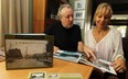 Chris Edwards and Elaine Weeks are photographed with their latest book A Forgotten City at their home in Windsor. (TYLER BROWNBRIDGE / The Windsor Star)