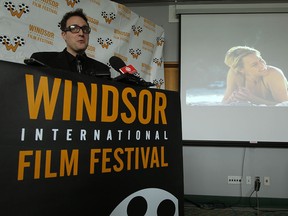 In this file photo, WIFF marketing director Vincent Georgie speaks during a press conference to unveil the line up for the 2013 Windsor International Film Festival at the St. Clair Centre for the Arts in Windsor on Tuesday, October 22, 2013.          (TYLER BROWNBRIDGE/The Windsor Star)