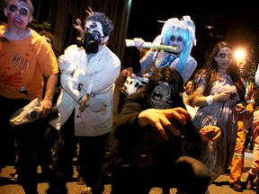 Participants in the 2011 edition of the annual Windsor Zombie Walk. (Kristie Pearce / The Windsor Star)