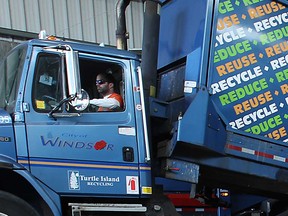 File photo of a truck at the Essex-Windsor Solid Waste Authority facility in Windsor, Ont. (Windsor Star files)