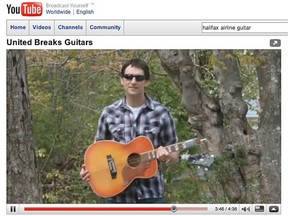 The YouTube video posted in 2009 by Canadian musician Dave Carroll with his song United Breaks Guitars, chronicling a customer service disaster by the airline, which, as the song points out — broke his guitar — chalked up millions of hits online and became a textbook case demonstrating how disgruntled consumers can make their voices heard through social media. (Screengrab)