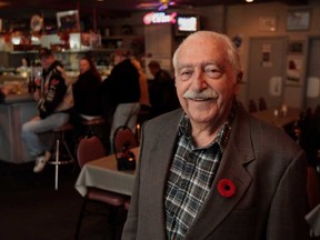 After 55 years of running a Duffy's restaurant, motel and marina, Zarko Vucinic is calling it quits. Vucinic acknowledges customers on November 6, 2013.  (JASON KRYK/The Windsor Star)