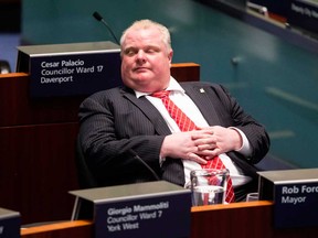 Rob Ford is seen in this file photo. Chris Young , The Canadian Press)