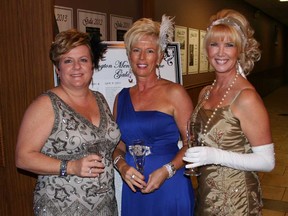 Committee members Irene Collard, Jayne Latam, and Janet Dick at The Gatsby Gala in Leamington, Ont. (Handout)