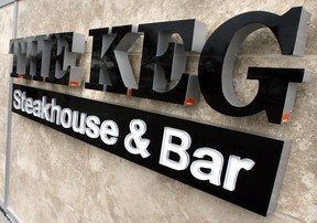 The Keg restaurant in downtown Windsor, Ont. A Toronto-based insurance company has bought a controlling share in The Keg steakhouse chain from local entrepreneur David Aisenstat after scrapping its plan to buy struggling BlackBerry outright earlier this month.
(NICK BRANCACCIO/The Windsor Star)