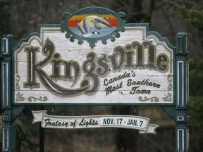 File photo of Kingsville, Ont., sign. (Windsor Star files)