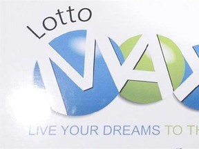 The Lotto Max from a prize cheque in Toronto. (THE CANADIAN PRESS)