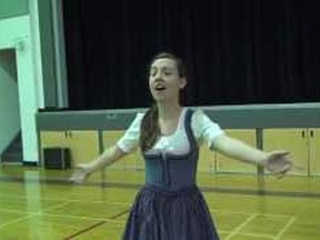 Sound of Music rehearsal at Migration Hall in Kingsville, Ont., in October 2013. (Screengrab)