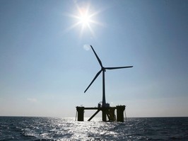A file photo of a wind turbine off the coast of Japan. Trillium Energy was well advanced in its plans for a 138-turbine wind farm in the middle of Lake Ontario, 28 kilometres from Prince Edward County, when McGuinty’s Liberal government announced that all offshore wind projects were being ‘suspended’ to allow for further scientific research. (Koji Sasahara , AP)