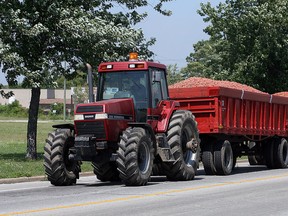 Tomatoes are delivered to the Heinz plant in Leamington. (Windsor Star files)