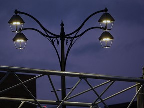 LED streetlights are pictured in this 2013 file photo.