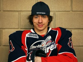 Russian rookie Nikita Yazkov poses for a photo at the WFCU Centre in July. (DAX MELMER/The Windsor Star)