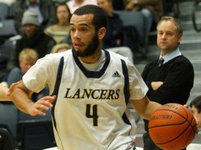 Windsor's Josh Collins scored 24 points in the Lancers' 96-88 win over Laurentian Saturday. (JASON PRUPAS/ Special to the Star)