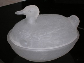 Frosted duck dish: $75