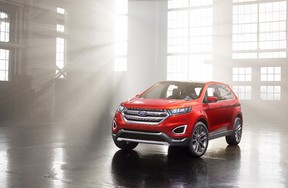 The Ford Edge Concept car was revealed on Nov. 20, 2013 at the Los Angeles Auto Show. (HANDOUT/The Windsor Star)