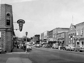 The town of Leamington's main business section is pictured on July 16, 1955. (FILES/The Windsor Star)