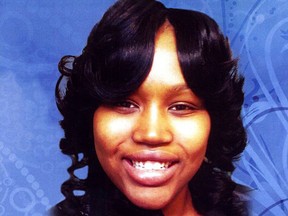 Renisha McBride, 19, of Detroit, is shown in this image. She was shot dead by Theodore Paul Wafer in Dearborn Heights on Nov. 2, 2013. (AP)