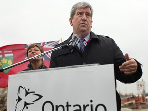 Ontario transportation minister Glen Murray takes questions from the media, Nov. 1, 2013. (Dax Melmer / The Windsor Star)