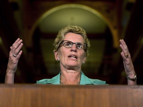 Ontario Premier Kathleen Wynne is pictured in this file photo. THE CANADIAN PRESS/Nathan Denette