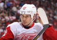 Detroit's Jordin Tootoo takes a break during NHL action against the Phoenix Coyotes at April 4, 2013 in Glendale, Ariz. (Christian Petersen/Getty Images)