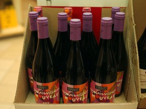 Beaujolais Nouveau wine is on sale at the LCBO on Friday, Nov. 22, 2013.  (DAX MELMER/The Windsor Star)