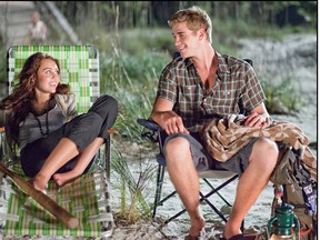 Miley Cyrus, left, and Liam Hemsworth in the film The Last Song from 2010.