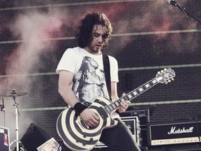 Amedeo Falconio playing live. The Epiphone Les Paul is one of the stolen guitars. (Submitted Photo)