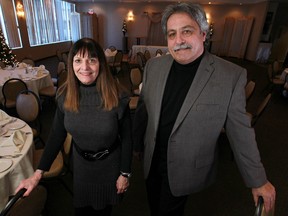 Dee Dee De Santis, left, and David Delville, owners of Other Place Catering, are pictured in their banquet hall, Saturday, Dec. 28, 2013.  Other Place Catering will be closing after more than 30 years in business.   (DAX MELMER/The Windsor Star)