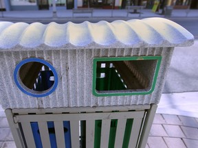 A special recycling type trash bin is pictured in downtown Windsor. Windsor Star files)