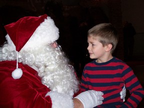 Bryan Stevenson meets Santa at his senior kindergarten Breakfast with Santa. (Denise Stevenson/Special to The Star)
