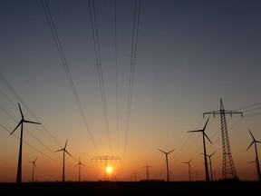 File photo of electrical towers and wind turbines. (Windsor Star files)