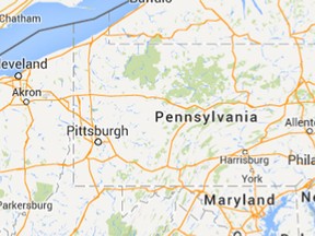 Allamuchy Township, New Jersey is highlighted in this Google Maps screen grab.