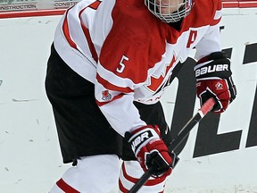 Belle River's Aaron Ekblad skates for Team Ontario against Russia during the 2012 World Under-17 Hockey Challenge at the WFCU Centre in Windsor. (TYLER BROWNBRIDGE/The Windsor Star)