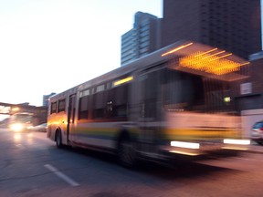 A Transit Windsor bus on Pitt St. West is shown in this Mar. 2012 file photo. (Jason Kryk / The Windsor Star)