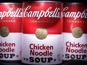 Cans of Campbell's Chicken Noodle Soup. (Associated Press files)