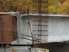 A girder made for construction of the Herb Gray Parkway is shown in this Nov. 1, 2013 file photo. (Dax Melmer / The Windsor Star)