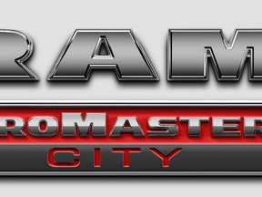 The 2015 Ram ProMaster City badge. (Photo courtesy of Chrysler)