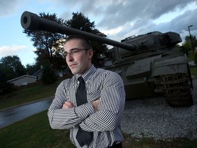 Afghanistan veteran Bruce Moncur, shown in 2009, will be speaking at in Ottawa on Tuesday, Jan. 28, 2014. (Windsor Star files)