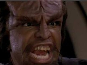 Michael Dorn portrayed Worf, perhaps the best known Klingon in the Star Trek universe. A politician has used the Klingon language to write his letter of resignation from the Indian Trail Town Council in North Carolina. (Paramount Studios)