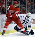Detroit's Kyle Quincey missed Friday's practice and may not play Saturday at Dallas.