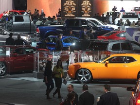 An overview of a section of the North American International Auto Show in Detroit on Tuesday, Jan. 14, 2014.  (DAN JANISSE/The Windsor Star)