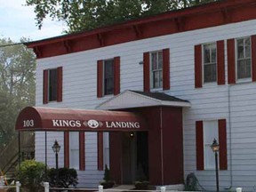 The Kings Landing property is 1.8 acres with parking that sits beside about five acres of waterfront town-owned land that is slated to become Mettawas Park. (Google image)