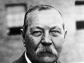 This 1930 photo shows Sir Arthur Conan Doyle, the author and creator of Sherlock Holmes. Writer Leslie Klinger is challenging the Conan Doyle Estate, LTD over the right to use the Sherlock Holmes character in new tales. (AP Photo/File)